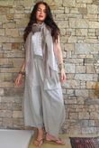 Arbi Gingham Pocket Culotte Pant Mocha